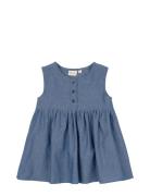 Dress S/L Woven Petit Piao Blue