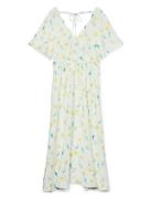 Vmflora Olga Ss 7/8 Dress Wvn Ga Vero Moda Patterned