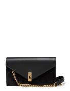 Polo Id Leather-Suede Chain Wallet & Bag Polo Ralph Lauren Black