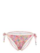 Ally Crochet Trimmed Bikini Bottoms Malina Pink
