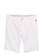 Regular Linen Chino Shorts Tom Tailor White