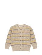 Cardigan Crafted Stripe Petit Piao Beige