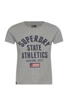 Ath Graphic Fitted Tee Superdry Grey