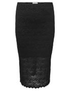 Carrosil Calf Lace Slit Skirt Jrs ONLY Carmakoma Black