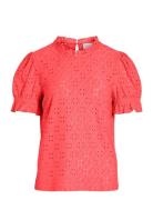 Vikawa S/S Flounce Top - Noos Vila 