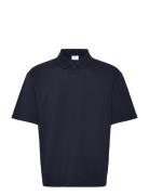 Relaxed-Fit Cotton Piqué Polo Shirt Mango Navy