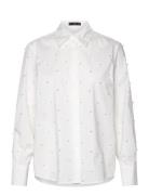 Cotton Shirt With Pearl Detail Mango White