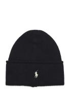 Cable-Knit Merino Wool Beanie Polo Ralph Lauren Black