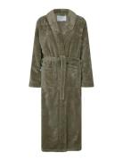 Long Fleece Robe Rosemunde Green