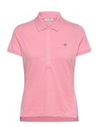 Slim Sheild Cap Sleeve Pique Polo GANT Pink