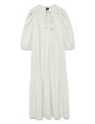 Vmpretty 3/4 Long Dress Wvn Ga Vero Moda White