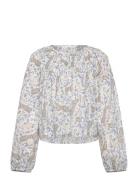 Paisley Print Blouse Mango White