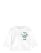 Embossed Cotton T-Shirt Mango White