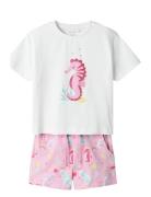 Nmfzosanna Nreg Shorts Set Name It White