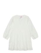 Vmtrine Ls Lace Short Dress Wvn Ga Girl Vero Moda Girl White