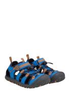 Sandals Hiking W. Toe Cap Color Kids Blue