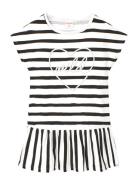 Knit Dress Striped Boboli Black