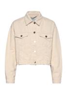 Dante6-Vanves Distressed Cropped Jeans Jacket Dante6 Cream