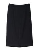Linen-Blend Skirt, Said 1 Ivo Nikkolo Black