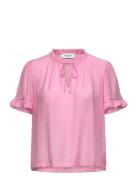 Rwroa Ss Regular Blouse Rosemunde Pink