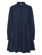 Yastia Ls Dress S. Noos YAS Navy