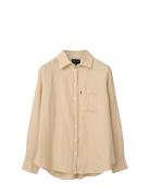 Classic Linen Shirt Lexington Clothing Beige