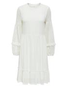 Onlnaja L/S Baloon Dress Cs Jrs ONLY White