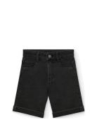 Knit Denim Bermuda Shorts Boboli Black