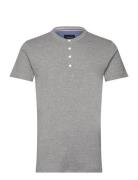 Ribbed Granddad Tee S/S Lindbergh Grey