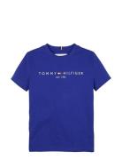 U Corp Logo Ess Tee Ss Tommy Hilfiger Blue