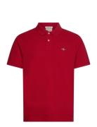 Reg Shield Ss Pique Polo GANT Red