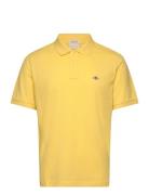 Reg Shield Ss Pique Polo GANT Yellow