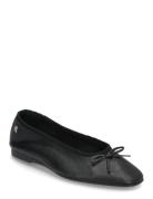 Soft Leather Ballerina Bow Tommy Hilfiger Black