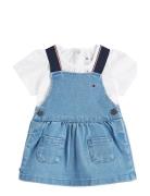 Denim Dungaree Dress Tommy Hilfiger Blue