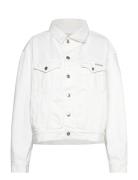 Boxy Denim Jacket Calvin Klein Jeans White