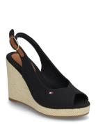 Flag High Wedge Espad Slingback Tommy Hilfiger Black
