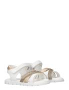 Girls Glitter Velcro Sandals Tommy Hilfiger White