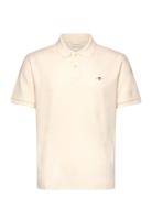 Textured Polo GANT Cream