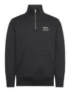 Small Graphic Half Zip Sweat GANT Black