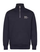 Small Graphic Half Zip Sweat GANT Navy