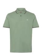 Tipped Pique Short Sleeve Polo Timberland Green