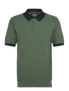 Structured Knitted Solid Polo Scotch & Soda Green