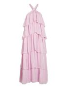 Vifiluka H/N S/L Ankle Dress/Dc/R/Bfs Vila Pink