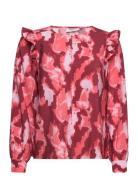 Mschmagnella Ladonna Top Aop MSCH Copenhagen Red