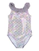 Swimsuit Uv Aop Mikk-line Purple