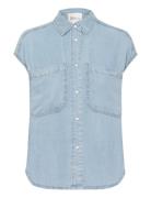 Nellymw Ss Shirt My Essential Wardrobe Blue