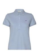 Slim Sheild Cap Sleeve Pique Polo GANT Blue