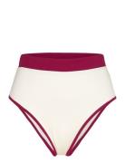 Madeira Bicolor Vivid Burgundy White Swimwear ALOHAS Cream