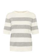 Kalizza Striped Knit Kaffe White