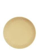 Confetti Dinner Plate W/Relief 1 Pcs Giftbox Aida Yellow
